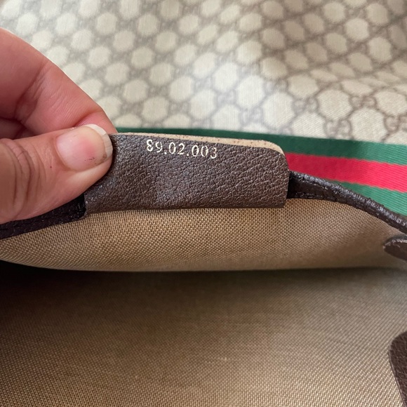 Authentic Gucci vintage web sherry line tote bag 89.02.003 (X16) - Picture 12 of 16
